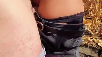 Step-Brother'S Ejaculation In My Underwear During Farm Work
