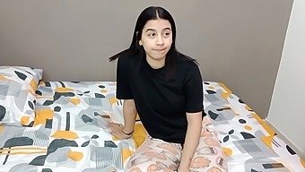 I Sneak Into My Stepbrother'S Room Under The Guise Of Fearing To Sleep Alone, But My True Intention Is To Entice Him Into Penetrating My Aroused Vagina