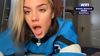 Amateur Blonde Girlfriend'S Amazing Blow Job