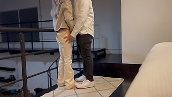 Young People Having Fun And Getting Intimate In High Definition Video.