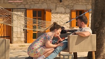 Russian Wife'S Risky Outdoor Sex Adventure In The Countryside