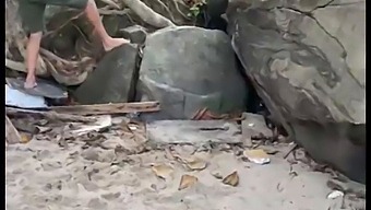 A Group Sex On The Beach With Open Viewing