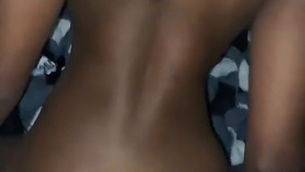 Tiny Ebony Teen Struggles With Tight Vagina