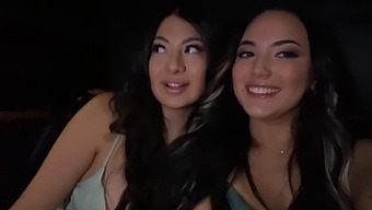 Bisexual Latina Beauties Indulge In Passionate Encounter With Driver