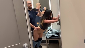 Beautiful Asian Girl Gives Blow Job In Target Dressing Room In Hd Video.