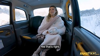 Beautiful Lingerie Model Gets A Rough Ride In A Fake Taxi And Enjoys It.